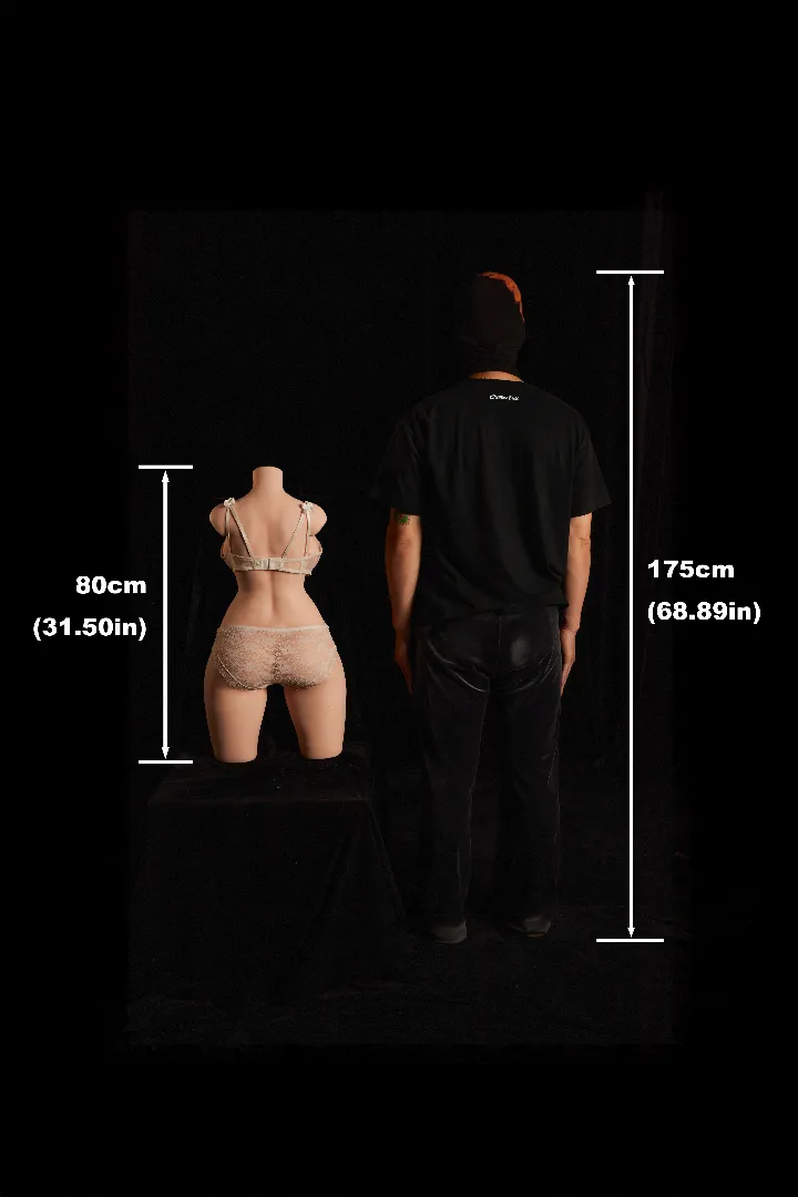Climax 80cm Curvy Silicone Torso with Realistic Gel Butt